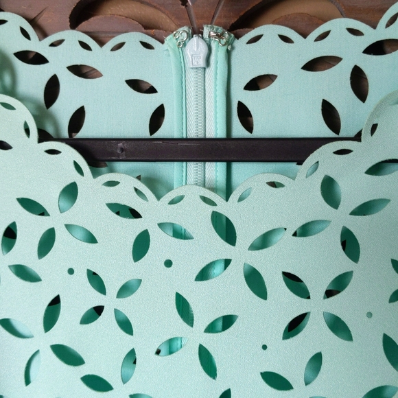 Teal Cut-Out Dress 👗 2 Piece - Picture 4 of 7